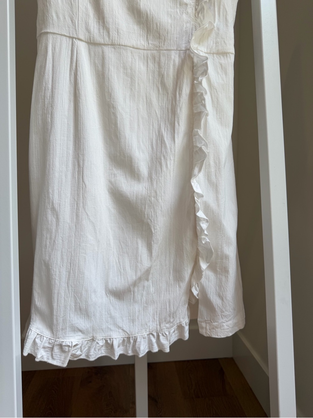 ModCloth White Ruffle Strap Dress - Picture 9 of 13